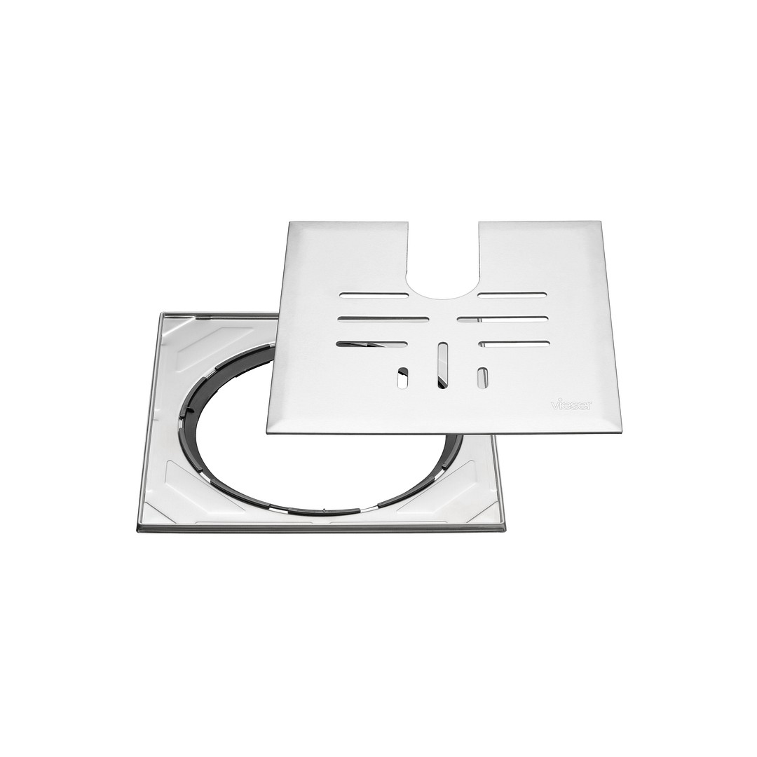Vieser Classic+ galler med justerbar stålram 197×197 med U urtag