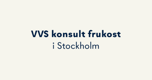 VVS frukost i Stockholm den 4:e december